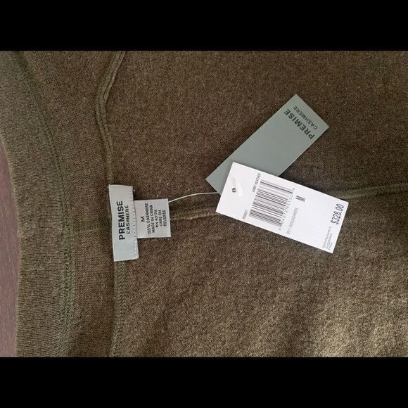 🔥Premise 100% cashmere top stitch open front cashmere cape size M, NWT - Picture 7 of 7